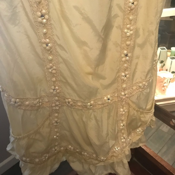 River Island peasant dress beaded lace reinstones boho cottage core size… - Picture 8 of 10